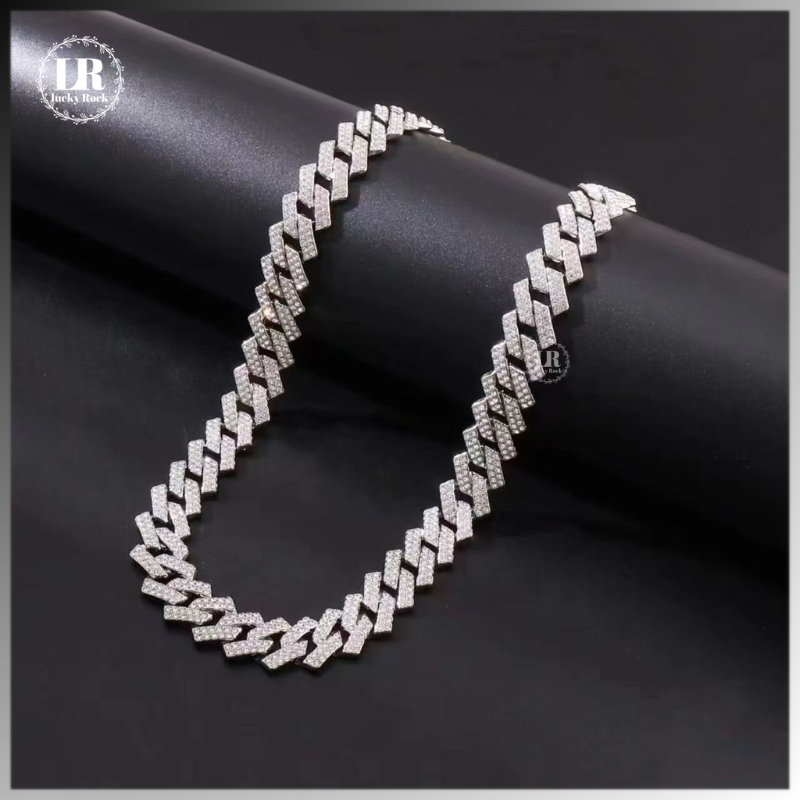 Lucky1050 Kalung Pria Kalung Wanita Kualitas Tinggi Berlian Eropa dan Amerika Asli Kalung Keren