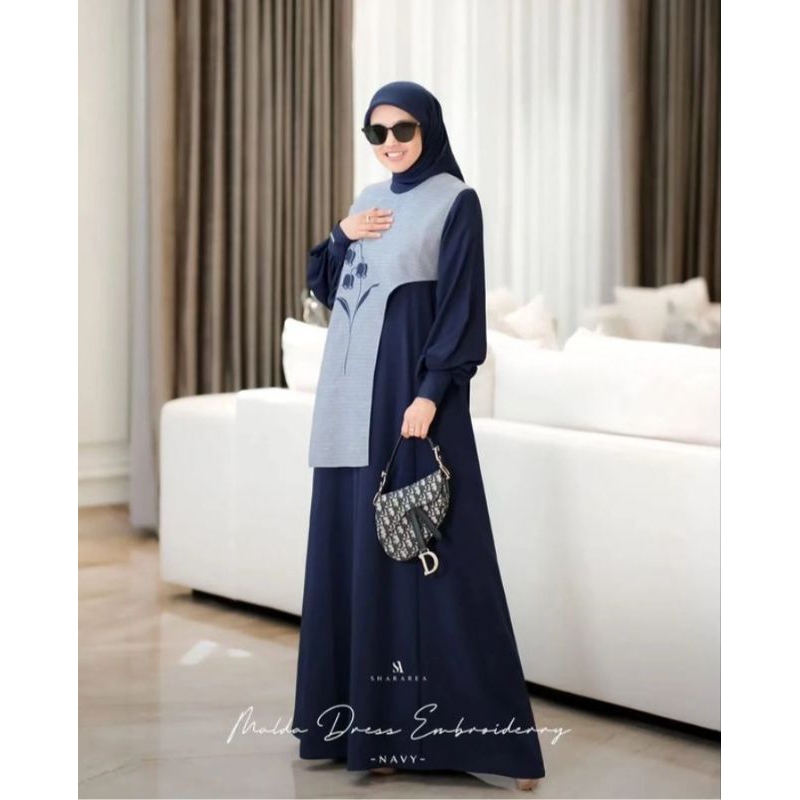 MALDA DRESS by SHARAREA | GAMIS SIMPLE ELEGANT | GAMIS DAILY