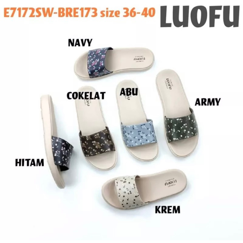 Sandal luofu Wanita Sandal jelly karet Sandal luofu Sandal Luofu import Size 36-40
