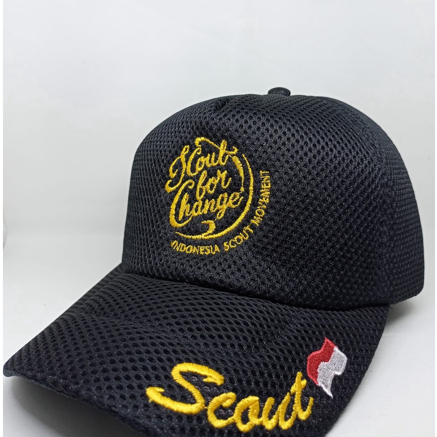 FG2 TOPI SCOUT PRAMUKA JARING DOUBLEMESS