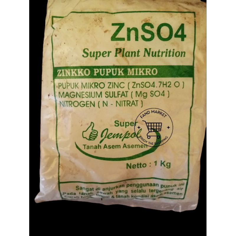 Pupuk Mikro Zink ZNSO4 Untuk Tanah Asem Aseman - 1kg