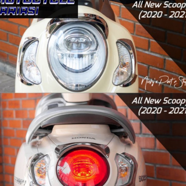 CASHBACK Garnish Scoopy 22223 Garnish Lampu Depan Scoopy New Garnish TGP