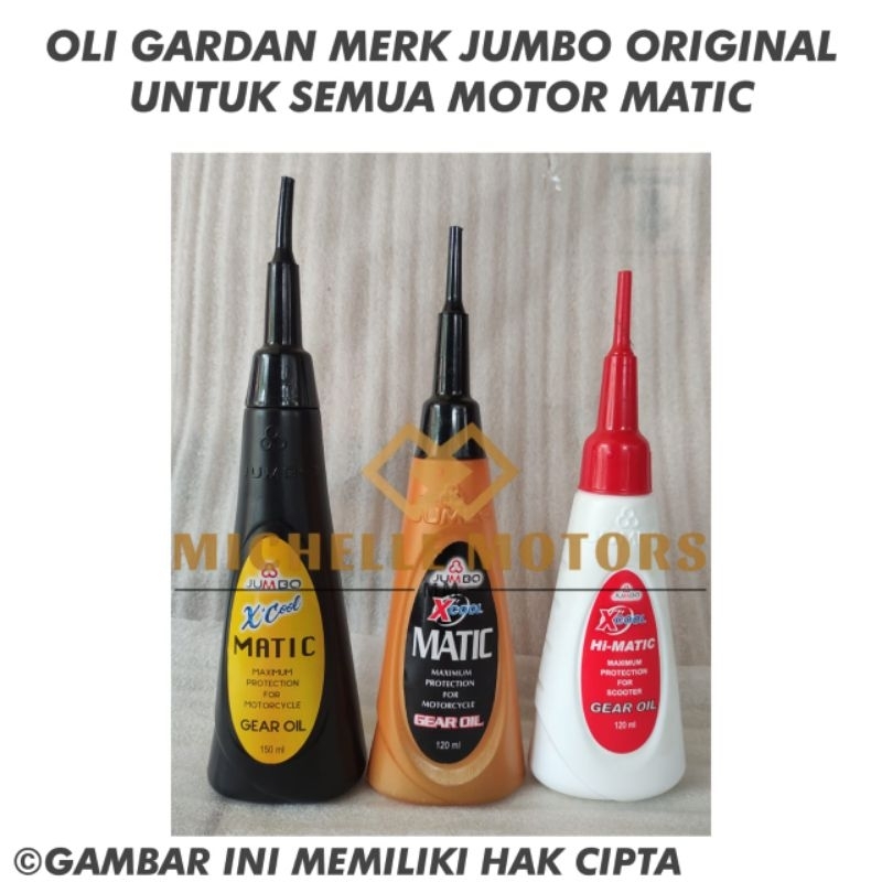 OLI GARDAN JUMBO UNTUK SEMUA JENIS MOTOR MATIC/OLI GARDAN MOTOR MATIC/OLI GARDAN MOTOR METIK/OLI GAR