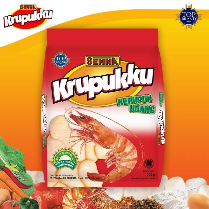 

Senna Krupukku Kerupuk Udang 500 gr / Kerupuk Udang Senna Krupukku 500 gr