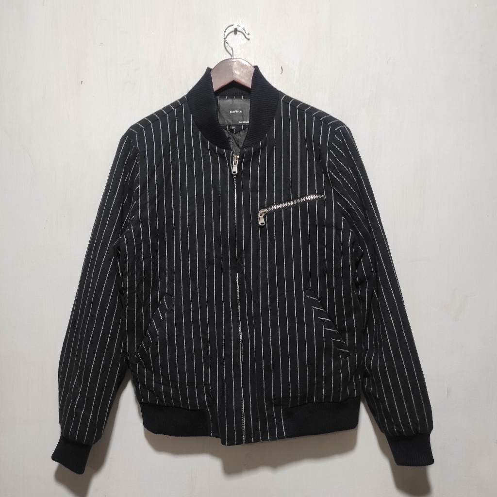 Blue water Bomber Jacket stripe Size :  M