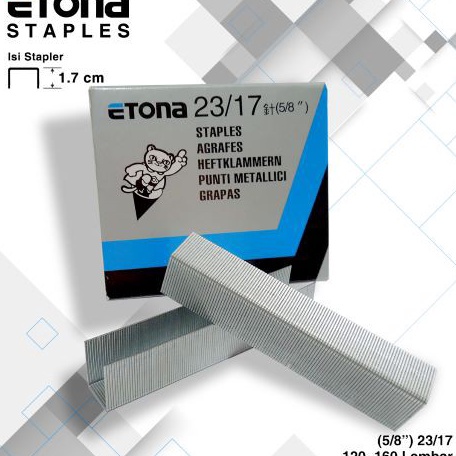 

MURAH ABIIEZZZZ ISI STAPLES ETONA 2317 518 GARANSI SEUMUR HIDUPProduksi Lokal