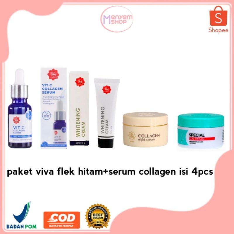 VIVA Paket All Skin Anti Flek Noda Hitam Paket Flek Glowing Serum Viva Paket Perawatan Skincare