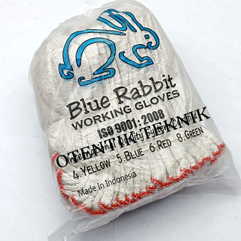 WORKING GLOVES 6B RED  SARUNG TANGAN KERJA INDUSTRI BENANG 6 MERAH  SARUNG TANGAN BENANG BARU B6