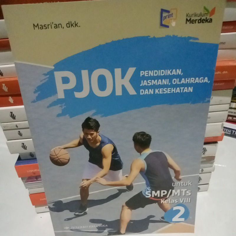 buku PJOK kelas 8 penerbit Erlangga kurikulum merdeka