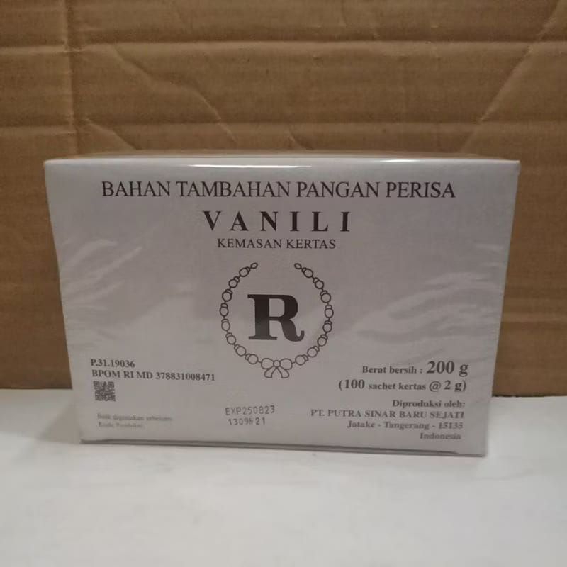 

Vanili R sachet isi 100 pcs