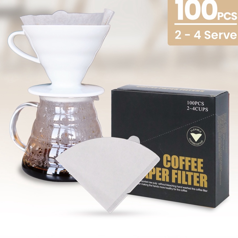 Paper V6 Kes Saring Kopi V6 Saringan Drip Coffee Size 1  2  1pcs