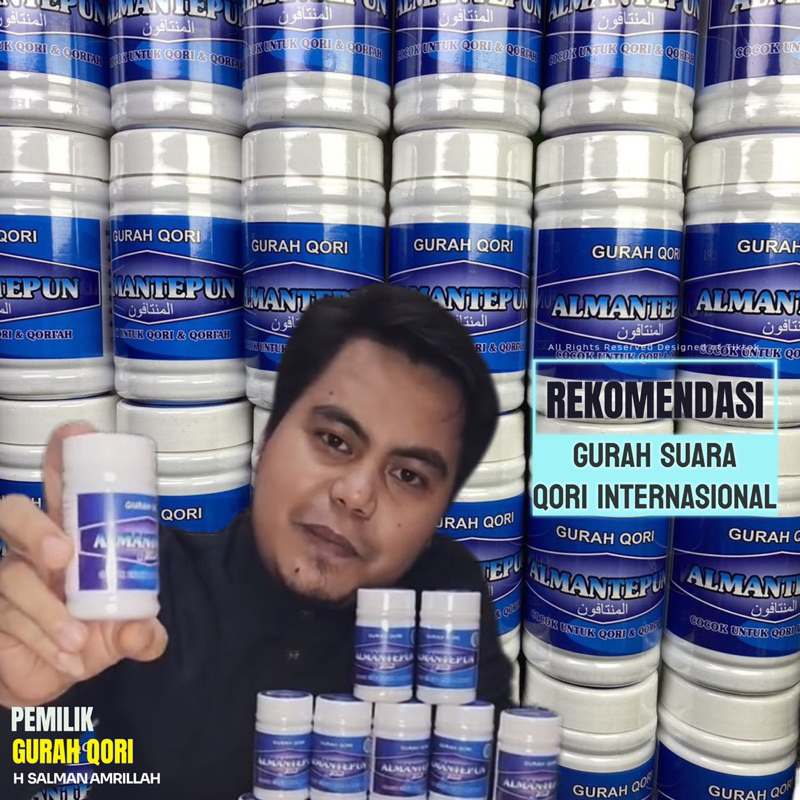 Gurah Qori Al-Mantepun Kapsul Gurah Penjernih Suara Terbuat dari Esktrak Akar Srigunggu isi 50 kapsu