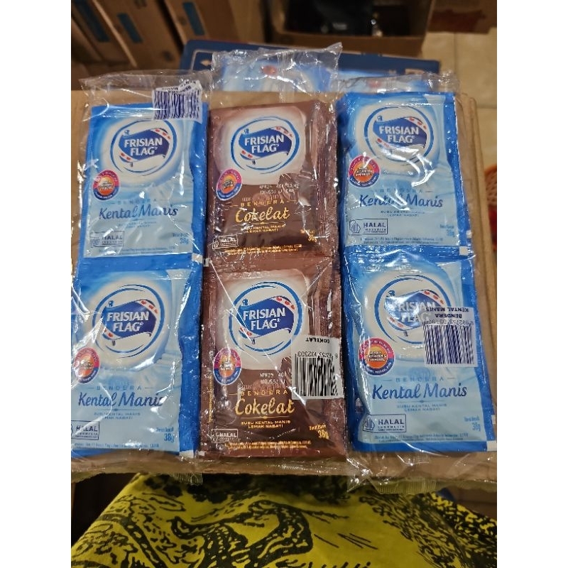 

Susu Sachet Bendera kental manis mix 3rcg 1rcg isi 6bks
