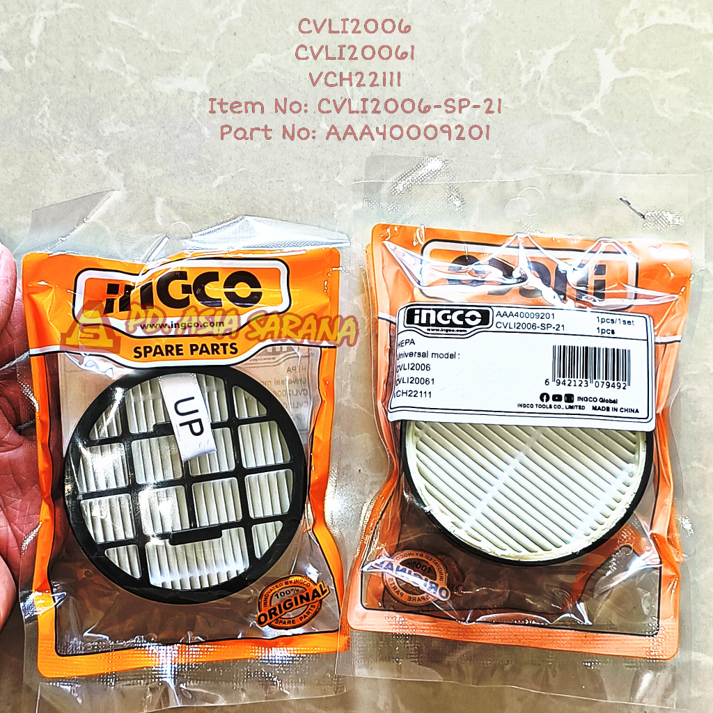 Saringan Hepa Filter INGCO CVLI2006-SP-21 Mesin Vacuum Cleaner AAA40009201