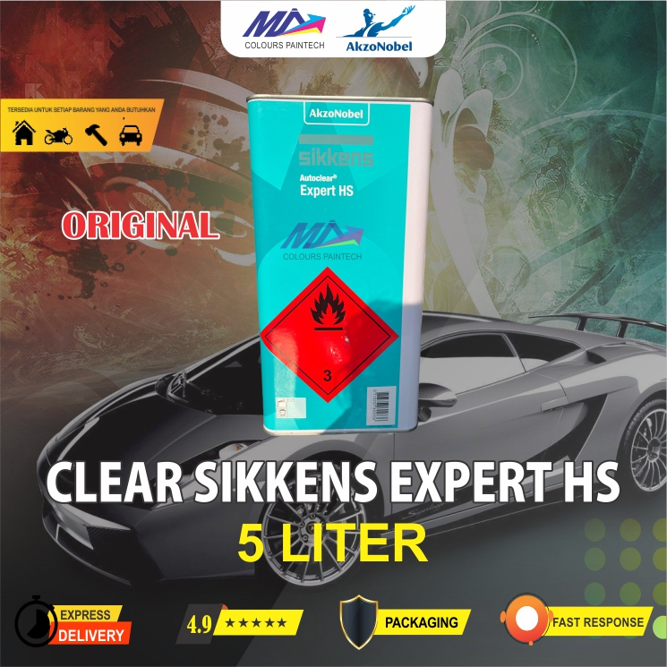 SIKKENS CLEAR COAT AUTOCLEAR EXPERT HS PERNIS 5 LITER (LUAR P.JAWA PAKAI JTR CARGO)