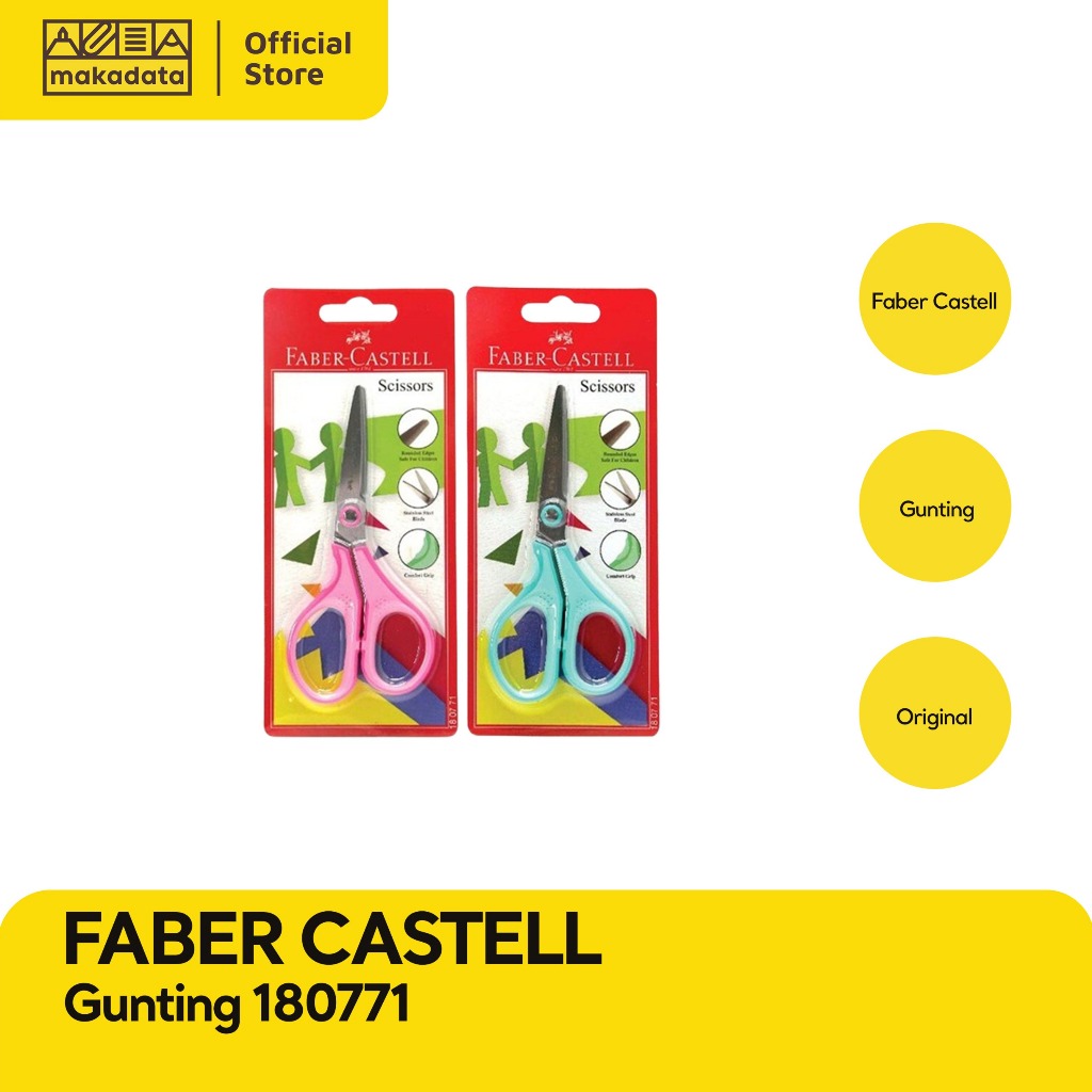 

SCISSORS / GUNTING ANAK FABER CASTELL 180771 (1 PCS) MURAH