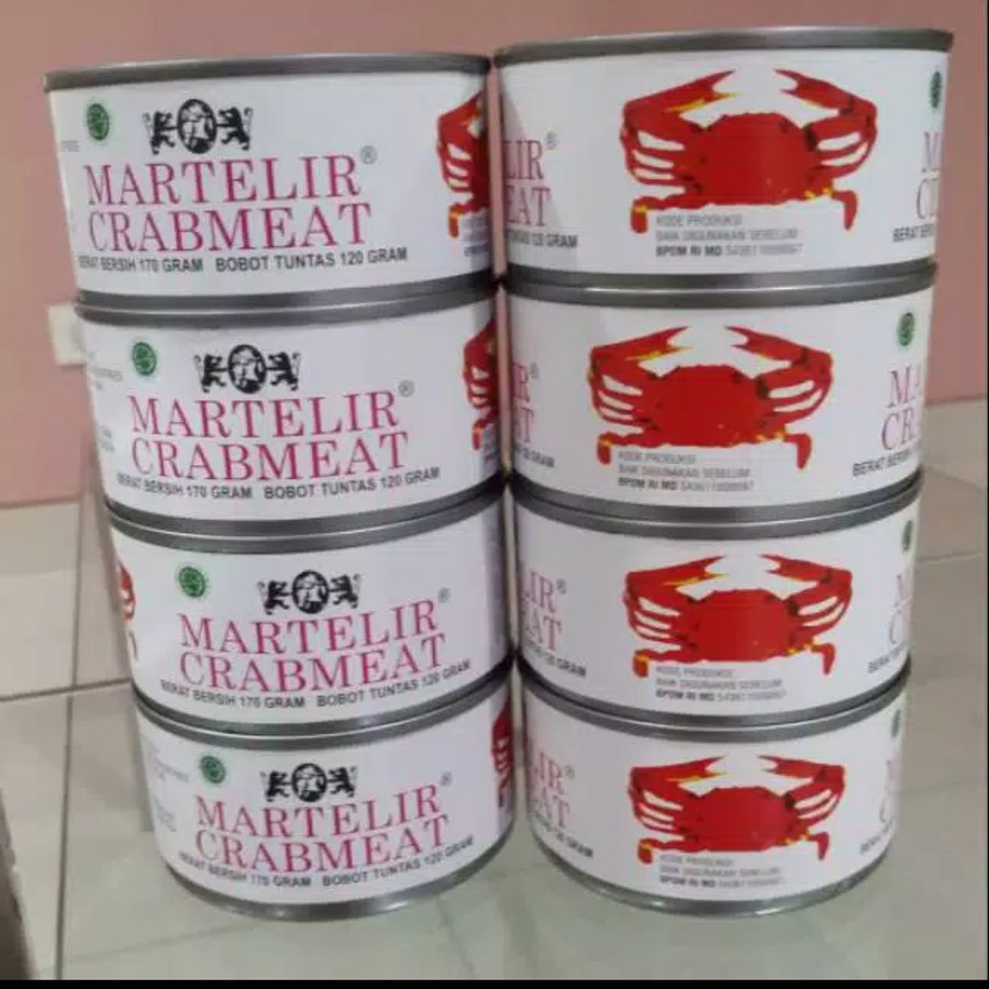 

HS MARTELIR CRABMEAT 170GR (DAGING KEPITING DALAM KALENG)