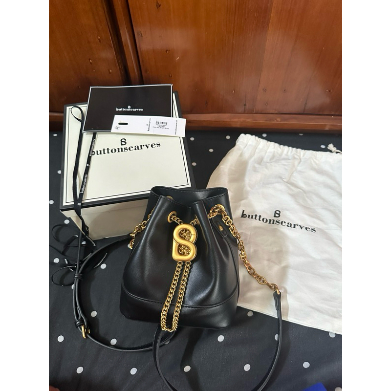 Myra Bag Small - black buttonscarves PL