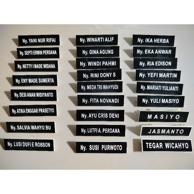 

Name Tag Akrilik