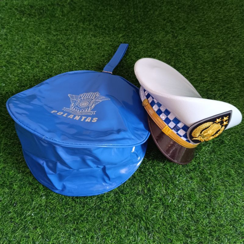 TAS TOPI PET POLANTAS / TAS TOPI PET LANTAS POLRI / TAS TOPI PET POLISI LALU LINTAS / TEMPAT TOPI PE