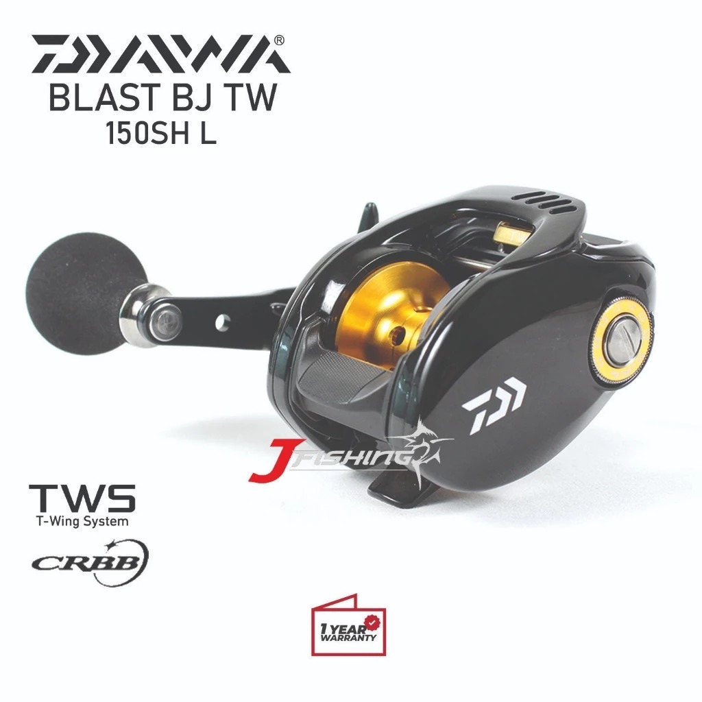 Reel BC DAIWA BLAST BJ TW 150 SH SHL | Handle Kiri & Kanan | Casting | Freshwater Saltwater | Resmi