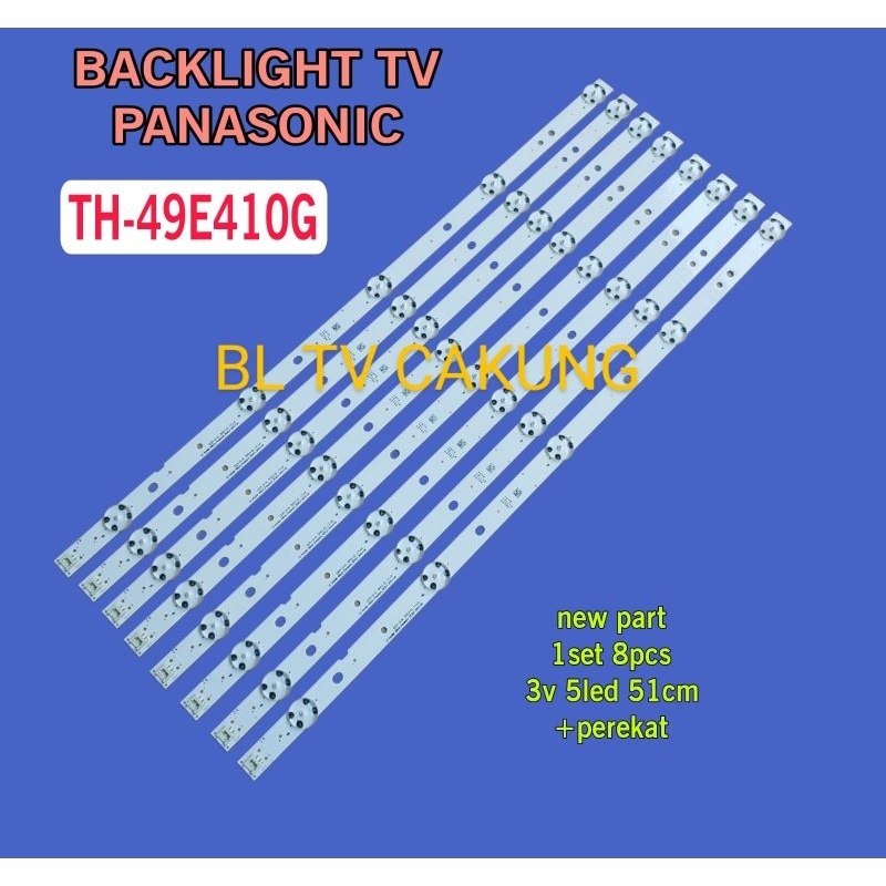 Lampu led backlight BL tv panasonic th-49e410g TH-49E410G 49e410