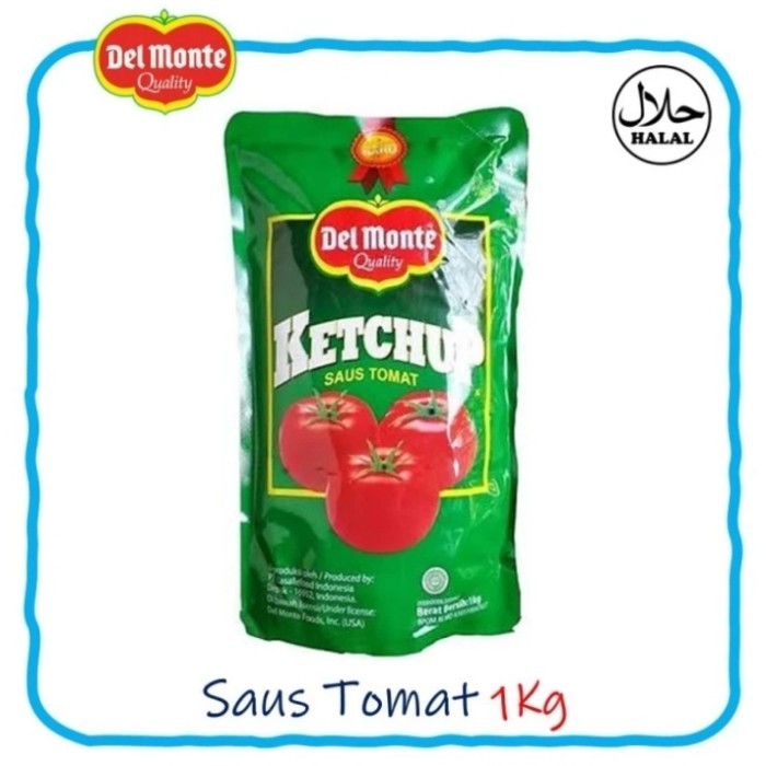 

Del monte Saus Tomat 1kg Pouch Tomato Ketchup Delmonte