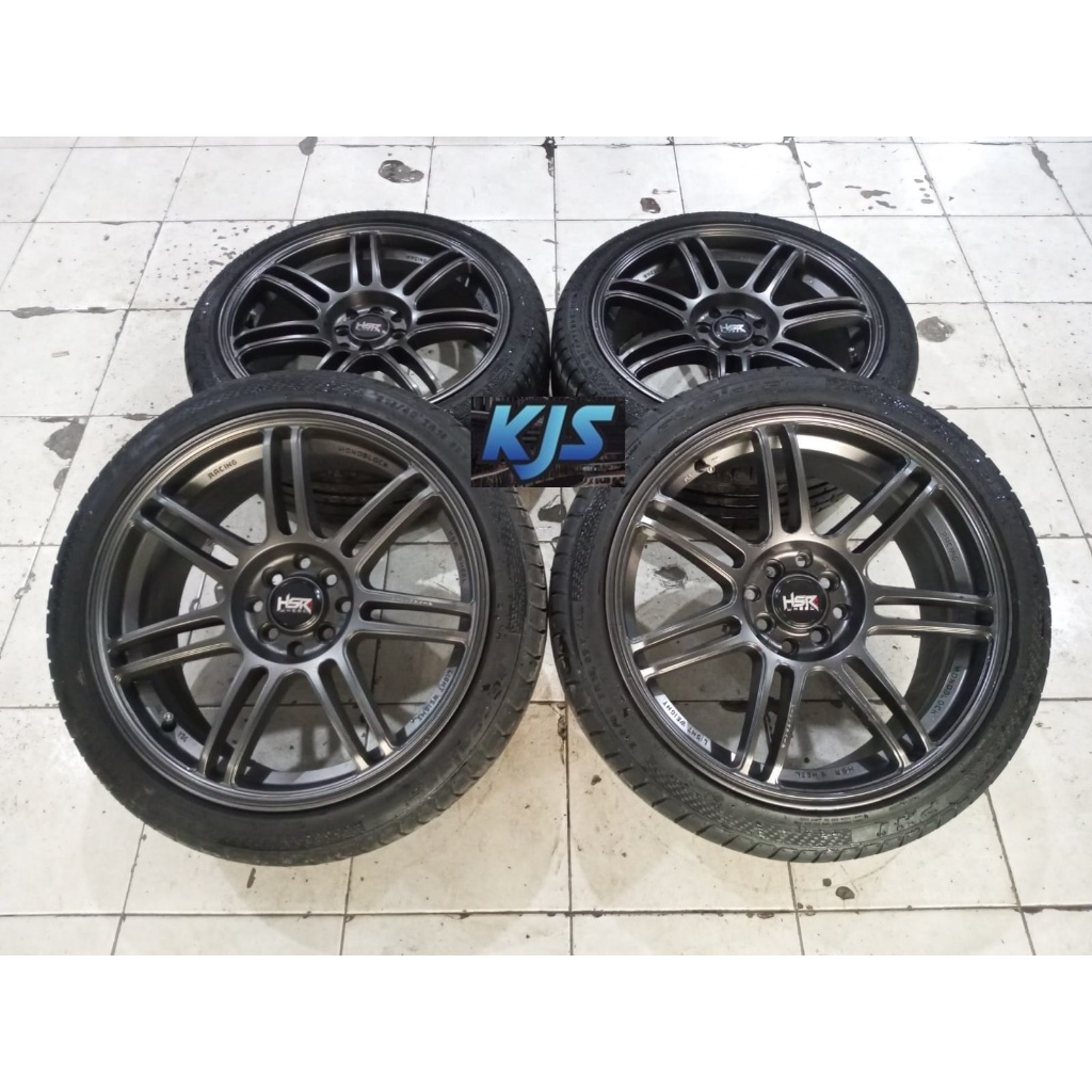 Velg Mobil Racing Second Ring 18 HSR Boon Pcd 4x100 4x114 Ban 215/40 R18 Buat Yaris Avanza Xenia Rai