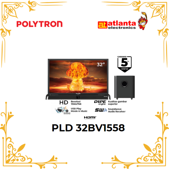 Polytron Digital TV Cinemax Soundbar 32" PLD 32BV1558