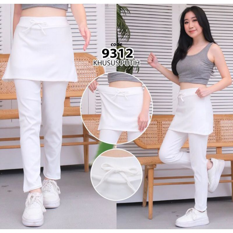 Celana Rok Senam wanita Highwaist import / Celana Rok olahraga