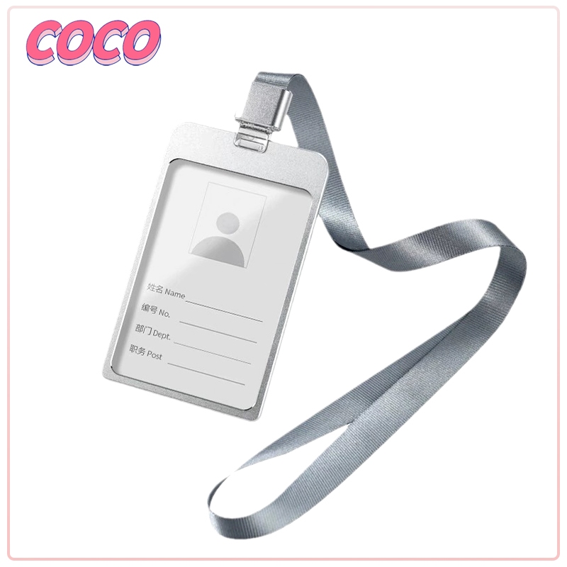 Aluminium ID Card Holder bahan alumunium bermutu tempat id card metal kartu pegawai-coco_market