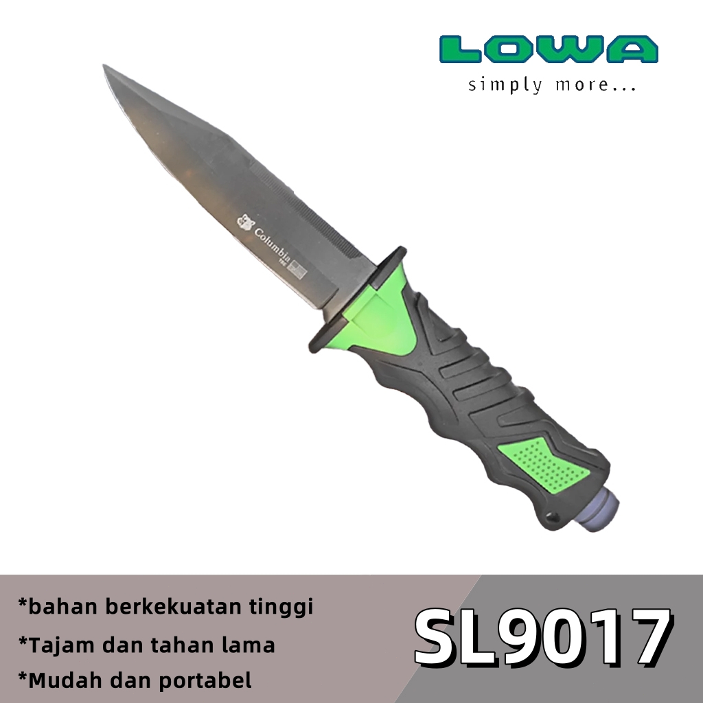 LOWA Pisau Selam Stainless 017/ Dive Knife/ Saber Knives/ Sangkur/ Survival