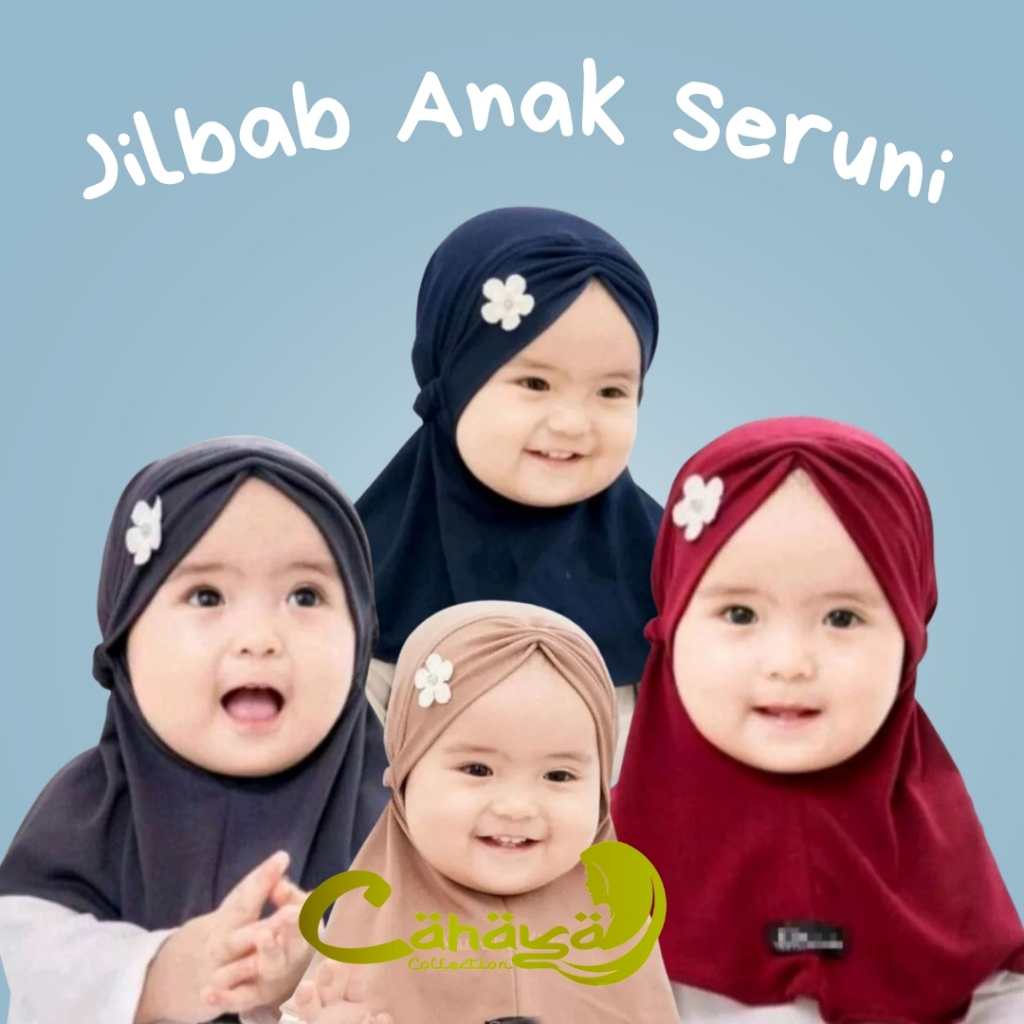 Desmonda JILBAB ANAK BAYI SERUNI UNTUK USIA 0-3TH ALLSIZE hijab anak bayi hijab baby kerudung anak b