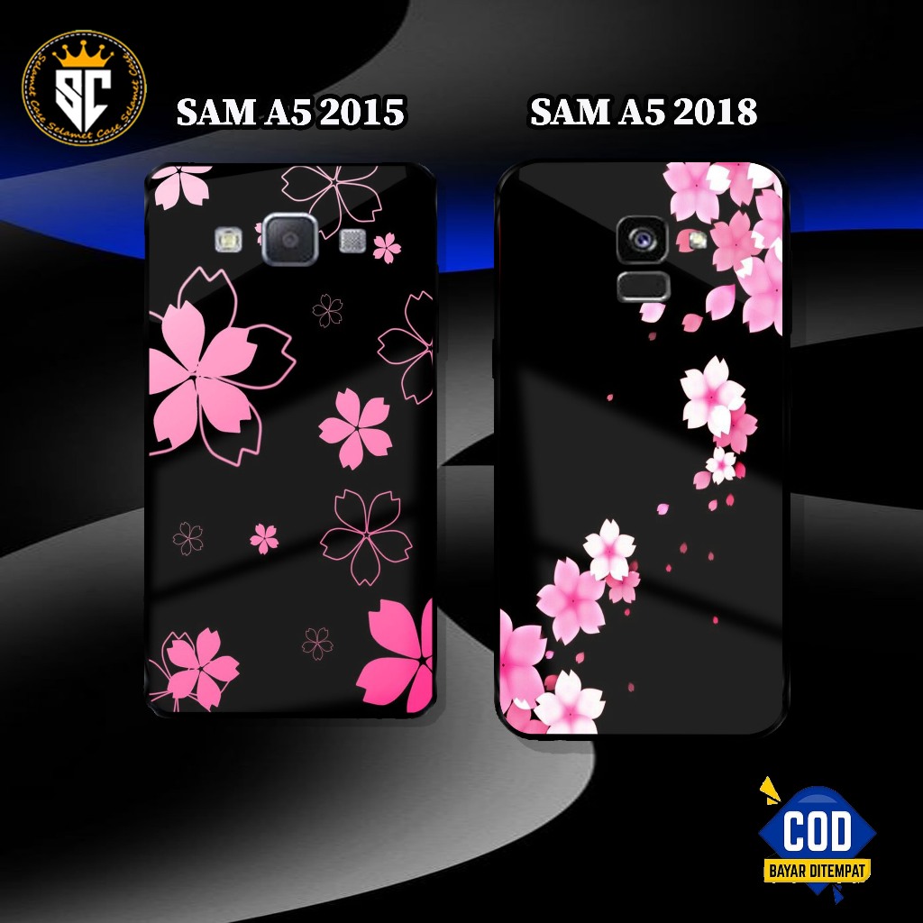 Case Samsung A5 2015/2016/2018 [ BUNGA ] - Selamet Case - Fashion Case hp Samsung - Casing hp Samsun