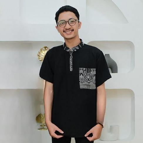 Kemeja Koko El Rumi Pria Dewasa Lengan Pendek