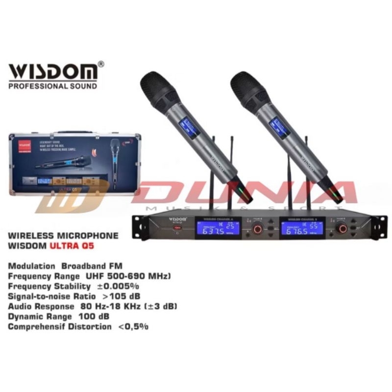 MicWireless Wisdom ULTRA Q5 Dual Channel Mic Wireless Wisdom ULTRAQ5