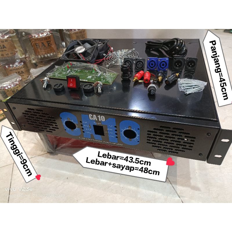 Box Power amplifier CA 10 tebal + Asesoris box