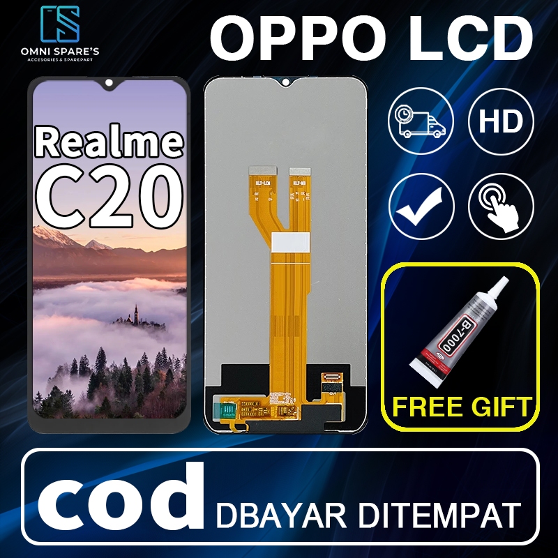 LCD OPPO REALME C20 Fullset ori Layar hp Touchscreen asli Sentuh Versi Tinggi
