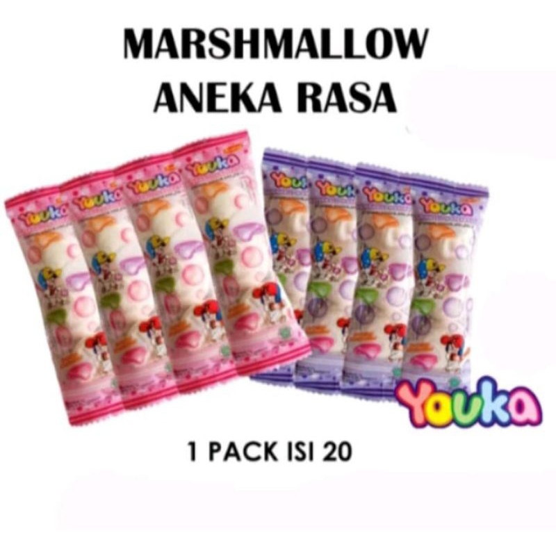 

YOUKA MARSHMALLOW 1 PACK ISI 20 BUNGKUS