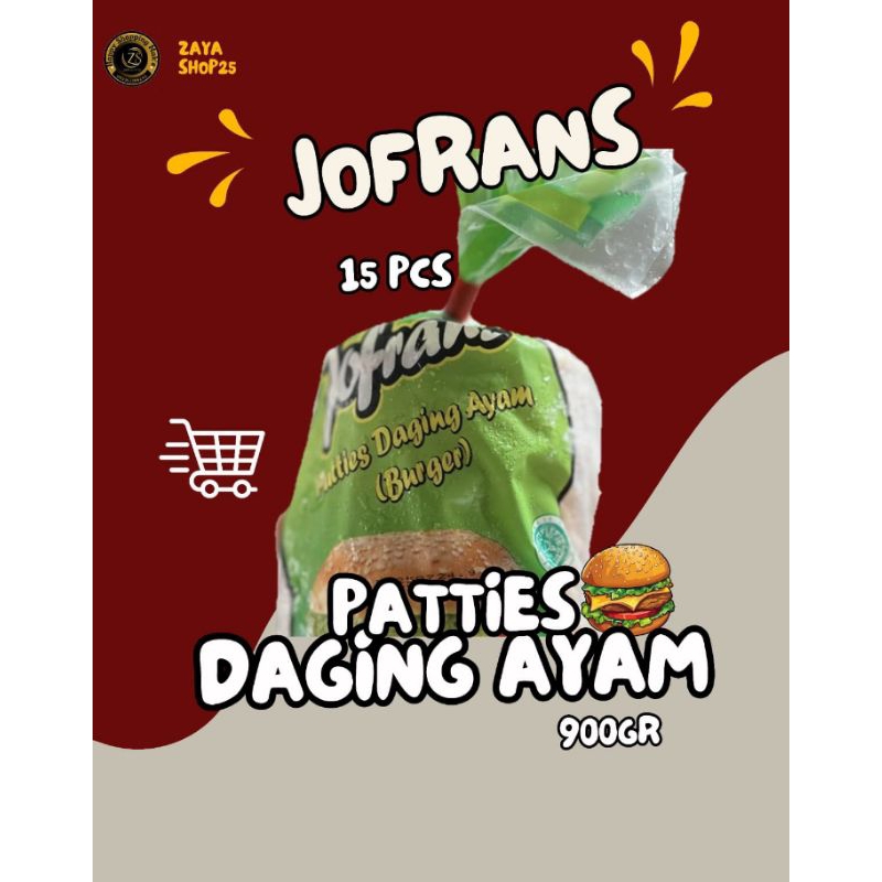 

JOFRANS PATTIES BURGER AYAM 900gr