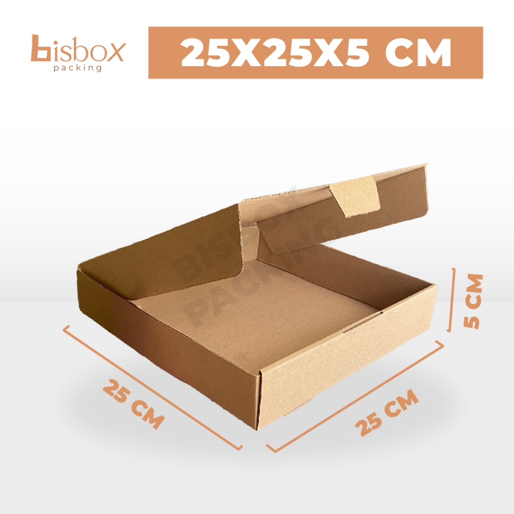 

Kardus Corrugated 25X25X5 CM | Die Cut | Kotak Karton | Box Packing