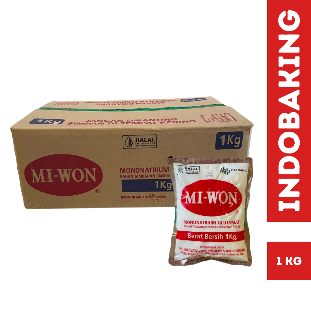 

Miwon MSG 1Kg Penyedap Rasa 1 Dus isi 12 Pcs