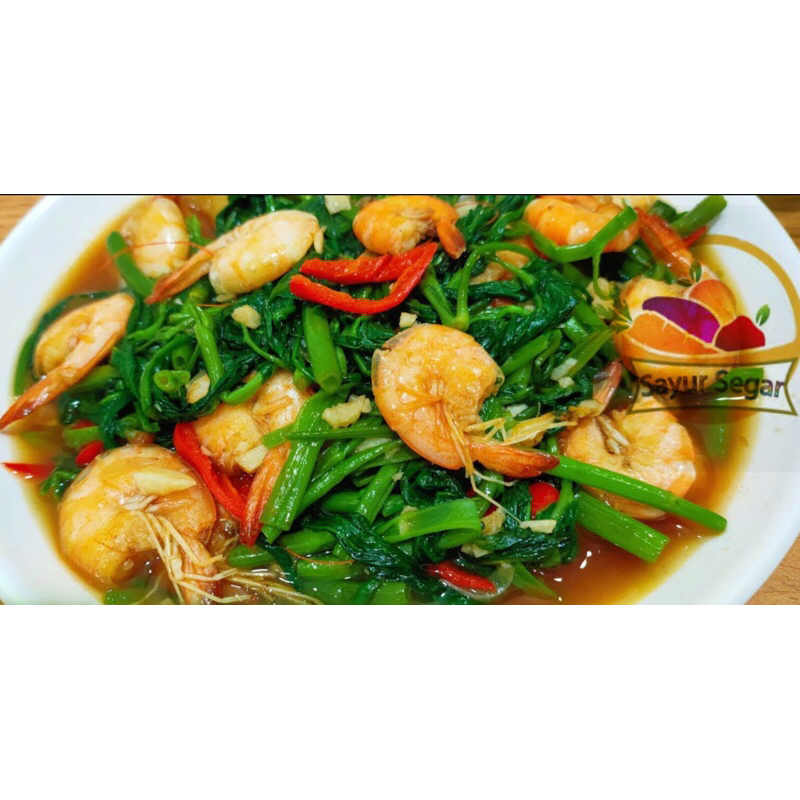 

Sayur Segar Siap Saji Cah Kangkung Udang