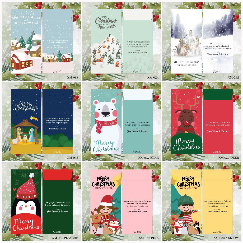 

CLV Custom Angpao Christmas | Ampao Natal | Amplop Sumbangan | Angpau Tahun Baru (XM Collection 5)