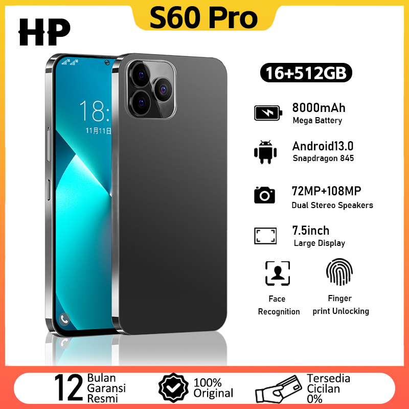 HP VIVO S60 Pro smartphone pintar RAM16GB/ROM512GB 8000mAh ponsel 100% produk asli