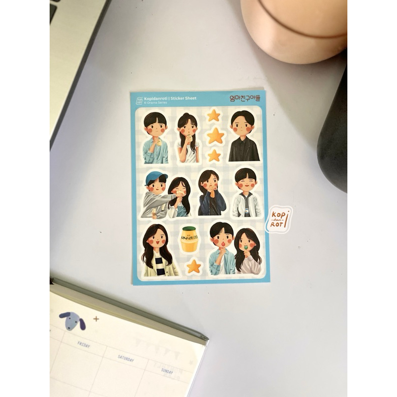 

Love Next Door Fan Merch (Sticker Sheet, Memo Pad)