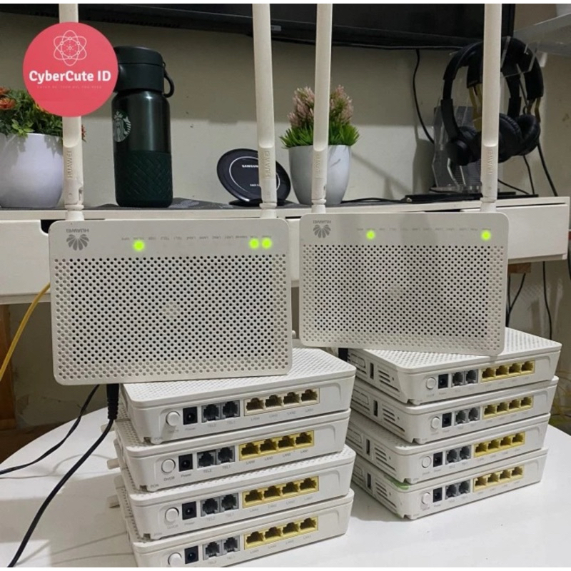 Router WiFi ONT Huawei HG8245H5 | 5H5 | Voucheran | Port Biru & Hijau