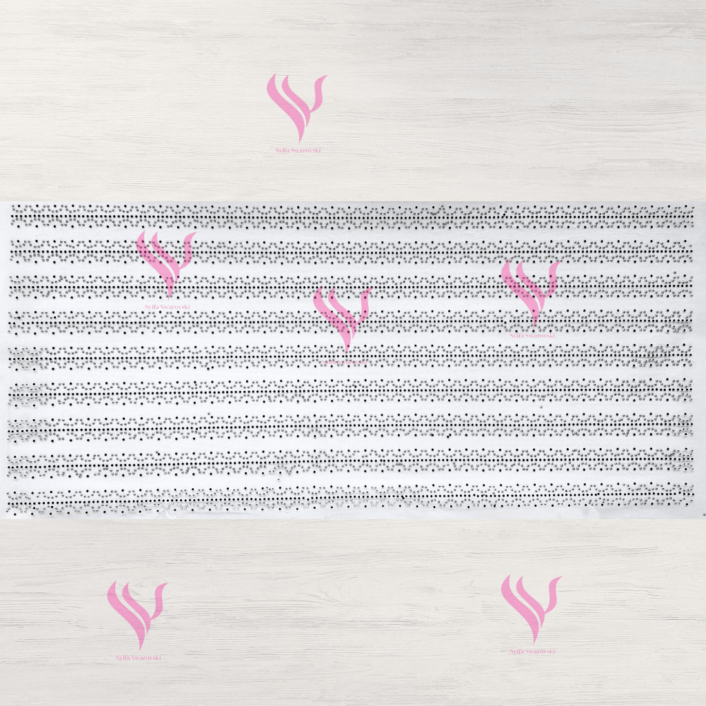 Payet Baju,Payet Gosok,Termurah,Motif Bunga Gergaji