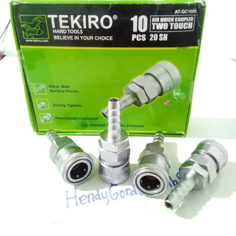 TEKIRO QUICK COUPLER ANGIN SH 2 TWO TOUCH  NEPEL SAMBUNGAN SELANG ANGIN KOMPRESOR SH2
