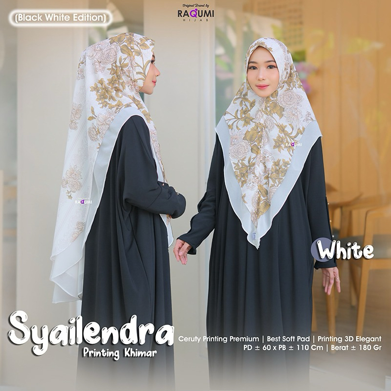 SYAILENDRA PRINTING KHIMAR BRAND ORI BY RAQUMI // KHIMAR PRINTING // KHIMAR MOTIF // KHIMAR INSTAN /